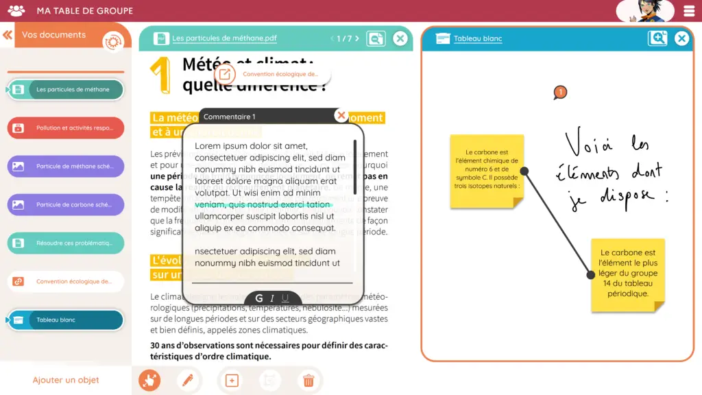 MAIA Atelier écriture d'un commentaire et annotations sur Documents