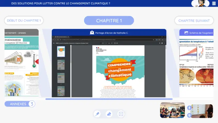 Maia Présentation affichage d'un cours