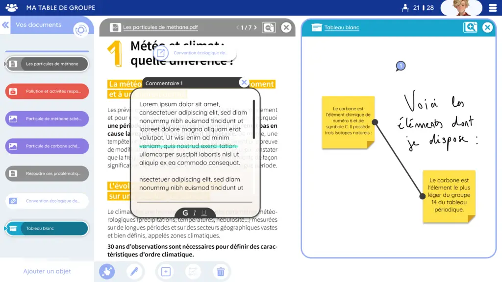MAIA Présentation Affichage d'annotations sur document